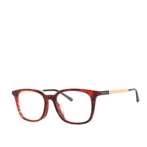 Gucci GG0831OA 002 52 0831OA Havana Gold Eyeglasses 0831